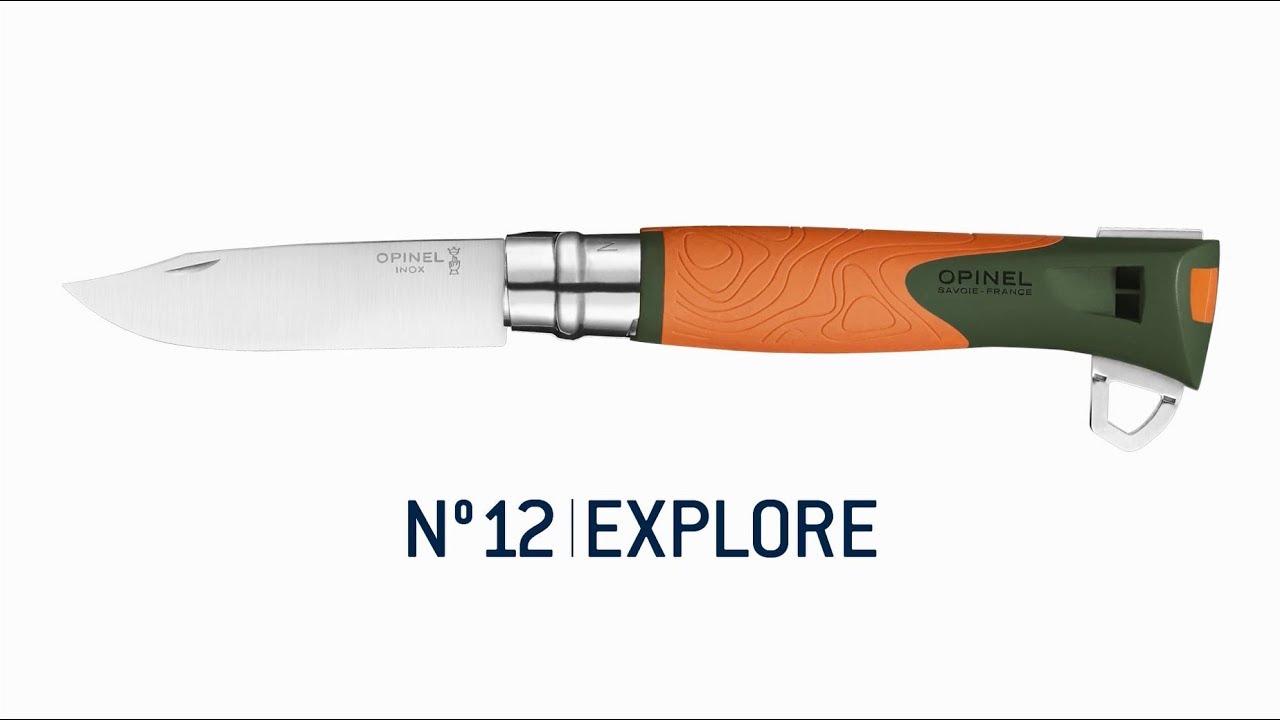 Opinel N°12 Explore Folding Knife Orange