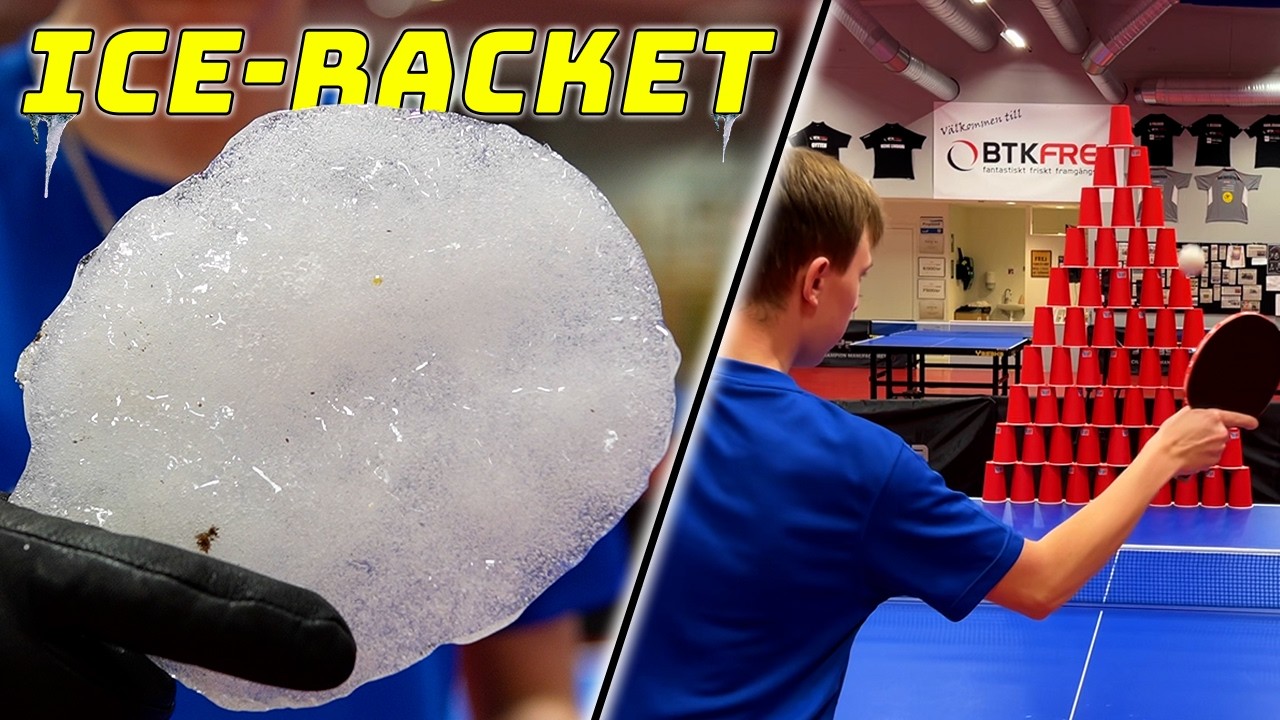 Мы попробовали безумные челленджи по пинг-понгу.