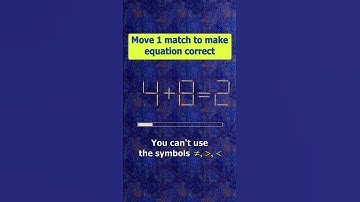 Fix the equation by moving 1 stick #shots #puzzles #logicpuzzles #mathspuzzle #hindipuzzles