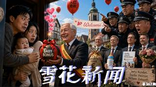 国外生孩子市长上门送礼物，网友警告警惕资本主义炮弹不要上当雷军疑似被境外势力资助，自曝曾经躺平，一躺就是半年多【雪花每日新闻】
