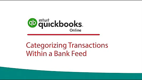 QuickBooks Online | Categorizing Bank Feed Transactions