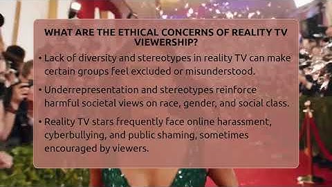 What Are The Ethical Concerns Of Reality TV Viewership? - The Reality Radar
