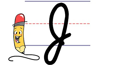 Pencil Pete's Cursive Writing - Uppercase J