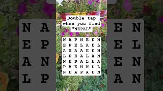 Observation Visual Test: 5 Seconds For You To Spot:NEPAL . Try Your Skills! #search #puzzle #shorts