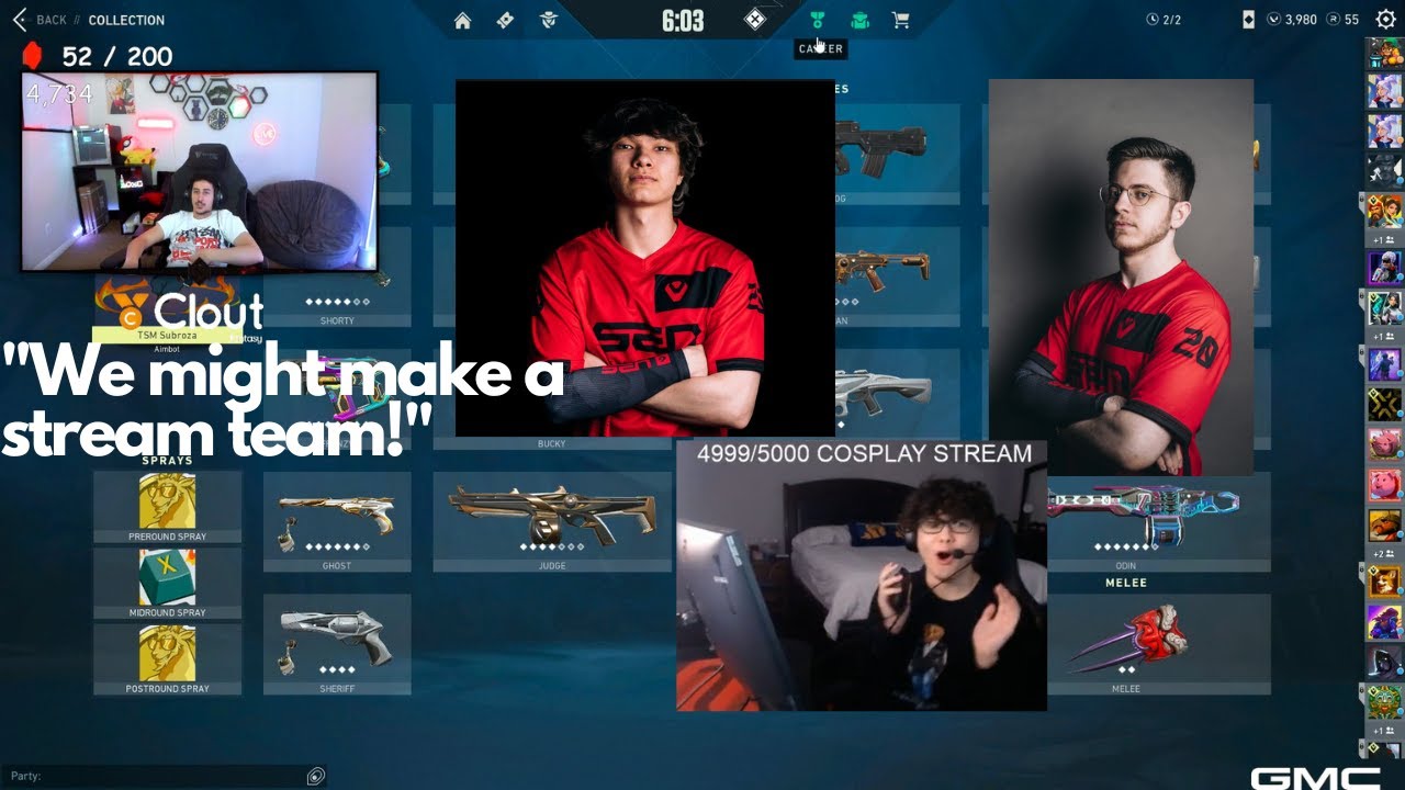 Subroza talks about making a stream team with sinatraa, Zombs and shanks for premier