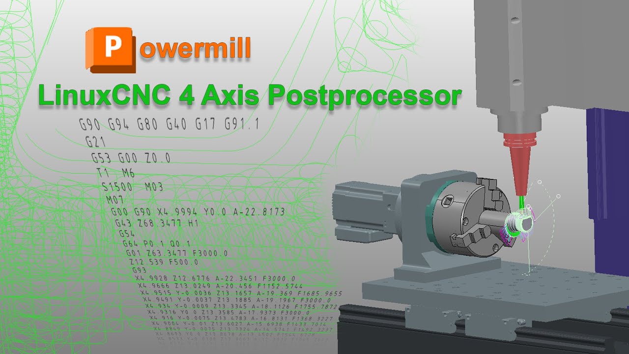 Linuxcnc Powermill 4 axis post processor