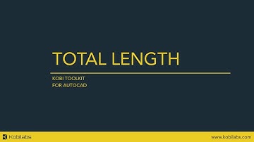 AutoCAD Total Length - Kobi Toolkit