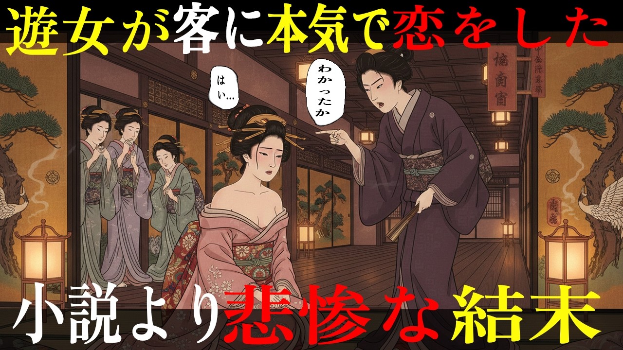 【江戸物語】✨遊女が客に本気で恋をした ー 吉原で禁じられた愛、どの小説よりも悲惨な結末✨｜吉原｜日本の歴史