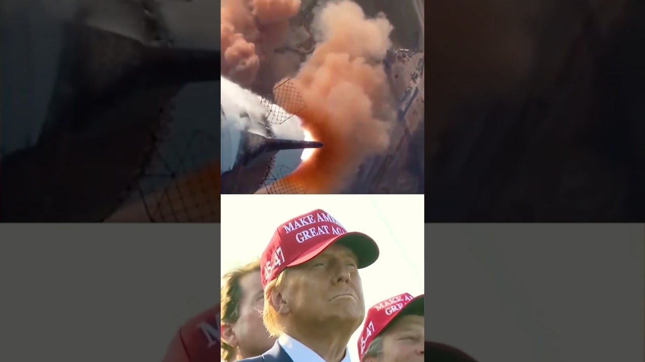 スターシップ6打ち上げを見守るトランプ