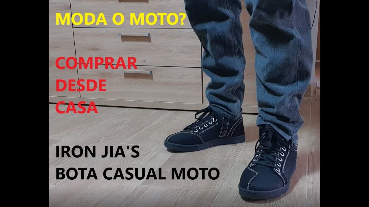 Stivali Moto Uomo In Pelle - Traspiranti Con Cerniera Laterale E Protezione Caviglia - Foto 3