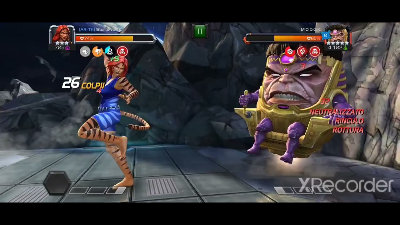 Gameplay ( How To ) Tigra VS Modok ( Marvel Contest Of Champions MCOC )