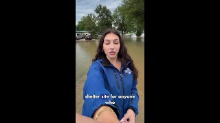 New Castle hit with flooding, rain and a collapsed road