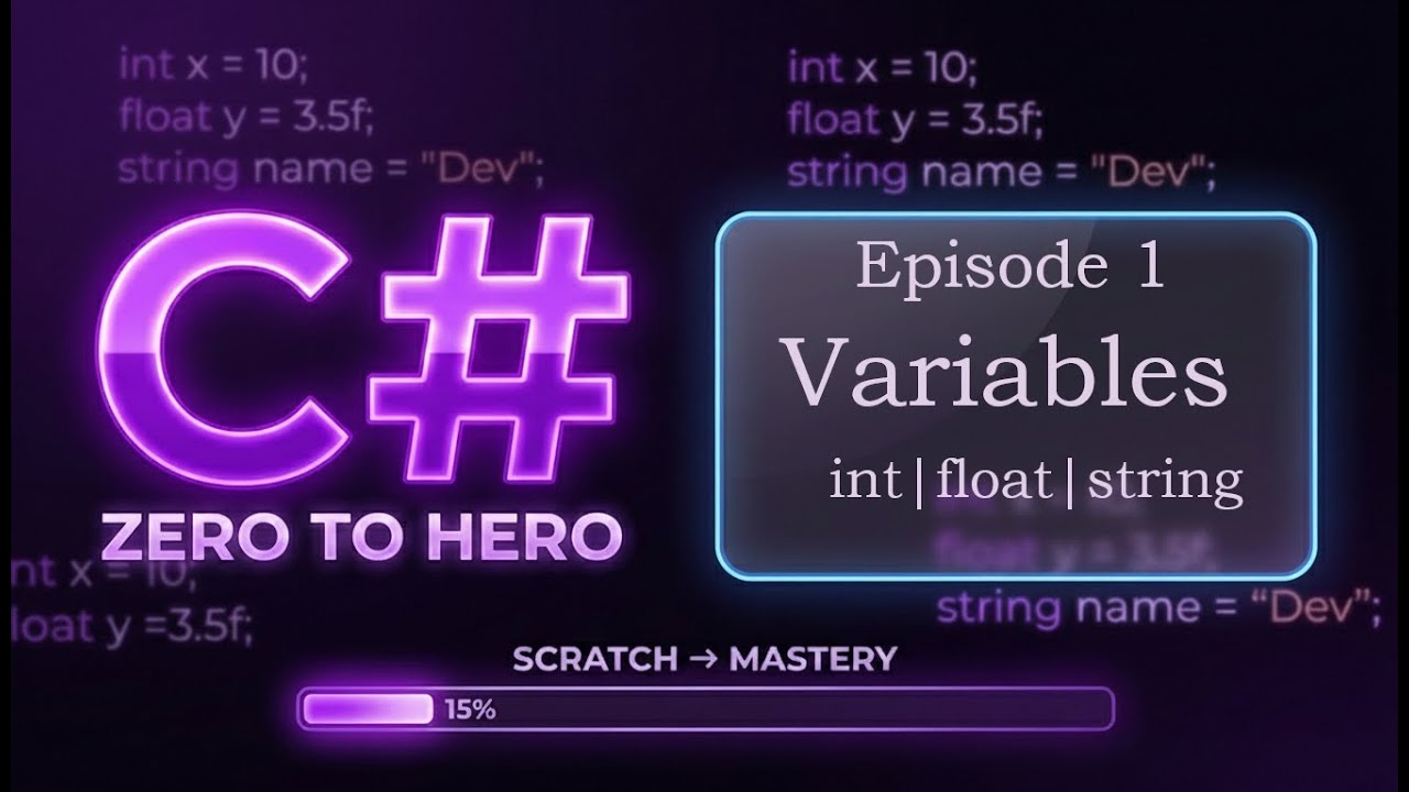 C# от нуля до мастерства | Эпизод 1: Переменные