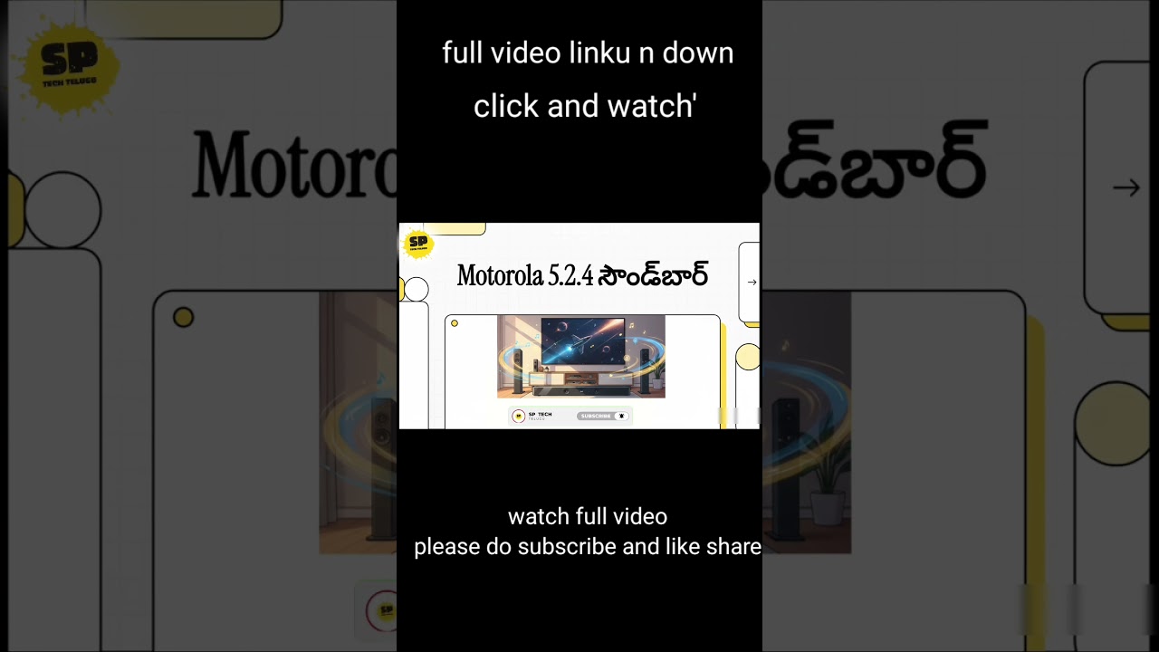 Motorola 5.2.4 Dolby Atmos Soundbar 🔥 | Home Theatre Experience at Home 😲 | Telugu Review 