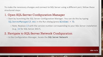 How to Connect to SQL Server Using a Different Port in .NET Core