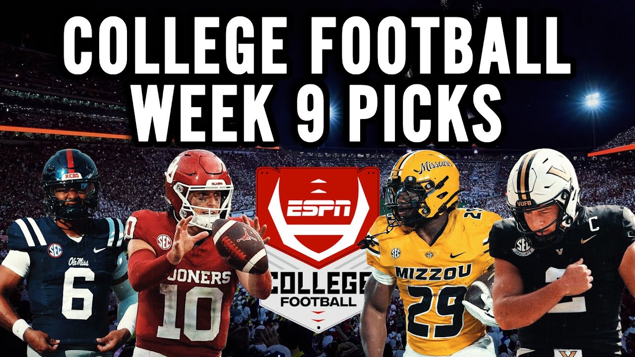 College Football Week 9 Picks & Predictions - YouTube