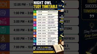 night owls here is the timetable...💤💯 #dream #neet #motivation #mbbsprivatecolleges #bestmedicalcoll