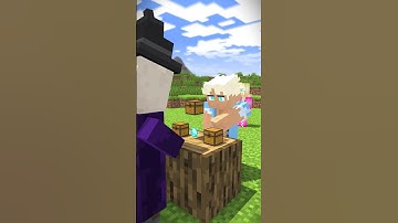 HELP Herobrine Find the Diamond (Bones - Imagine Dragons) #shorts #herobrine #bones #barbie