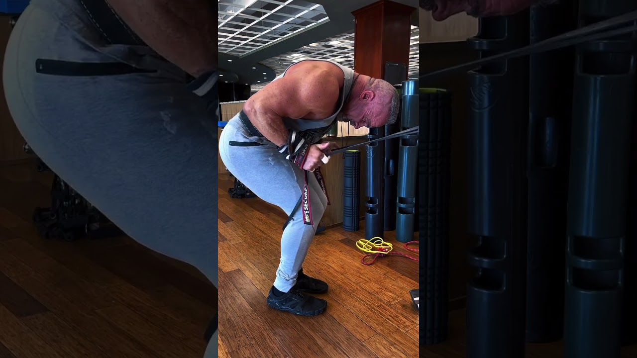 If you’re looking for a great finisher for your tricep workout, resistance band kickbacks are great.