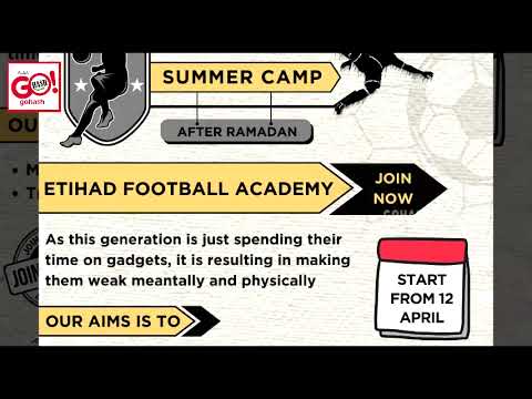 FOOTBALL SUMMER CAMP BY GULBARGA ETIHAD CLUB | CALL: 8855078784, 9449090478