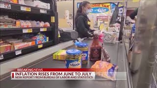 Inflation rises from June to July