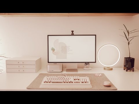 My Aesthetic Office & Notion Tour ✨ | How To Declutter Your Life To Boost Productivity!