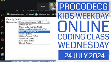 ProCodeCG Kids Weekday Coding Class - Wednesday - 24 July 2024