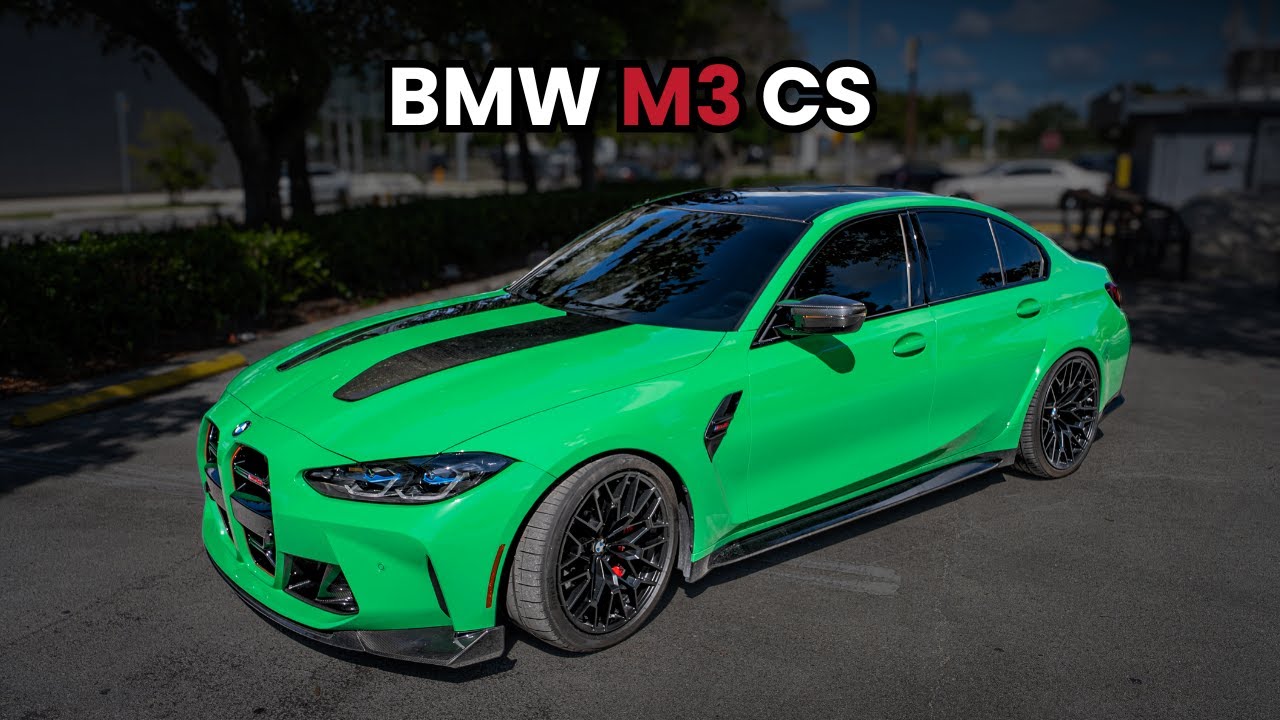 BMW M3 CS – Signal Green Beast with 543 HP Twin-Turbo Engine.