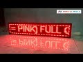 LED Running Text 96x16cm Single Color "Red"