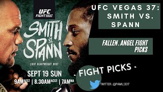 UFC Fight Night : Smith vs. Spann | Full Card Fight Predictions || UFC Vegas 37