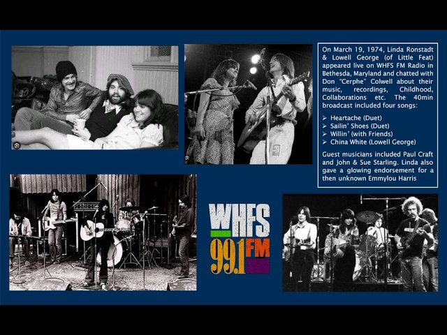 洋楽 Linda Ronstadt featuring Lowell e Linda Ronstadt & Lowell George - Radio Broadcast WHFS FM, 1974