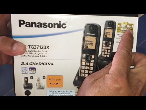 โทรศัพท์ panasonic ไร้สาย  2022 Update  รีวิว Panasonic KX-TG3712BX โทรศัพท์บ้าน ไร้สาย ดิจิตอล เริ่มประกอบเครื่อง