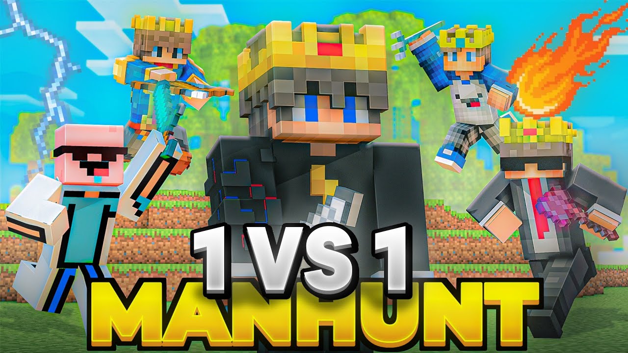 Can I Beat My Friend In Minecraft Manhunt 1v1? 🤯🔥