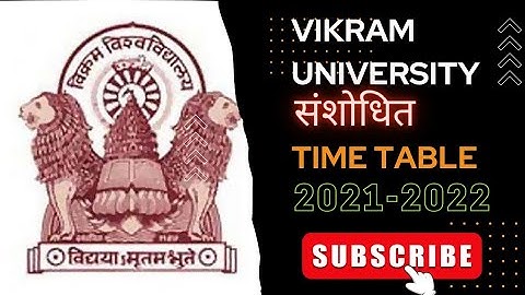 संशोधित time table vikram university ba 2nd year,ba 3nd year ,Be. com 3nd year