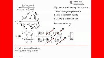 (41:52) UPenn Math 103 Intermediate Value Theorem and Limits at Infinity