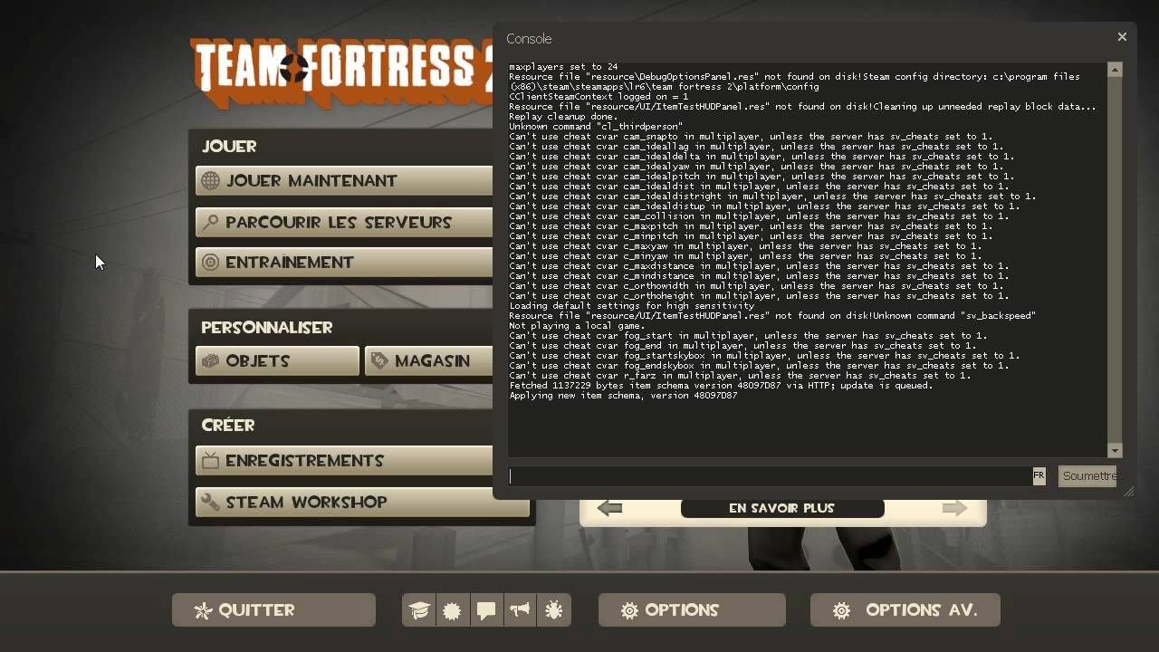 Le serveur Team Fortress 2 d'Elarcis est ouvert ! - L'adresse à renseigner pour vous connecter : 213.246.42.39:38215