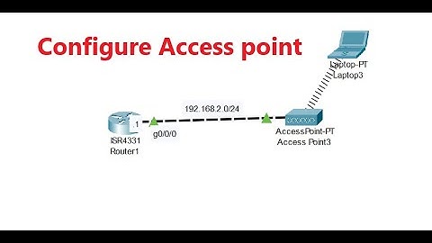 How to Configure Access Point in Packet tracer