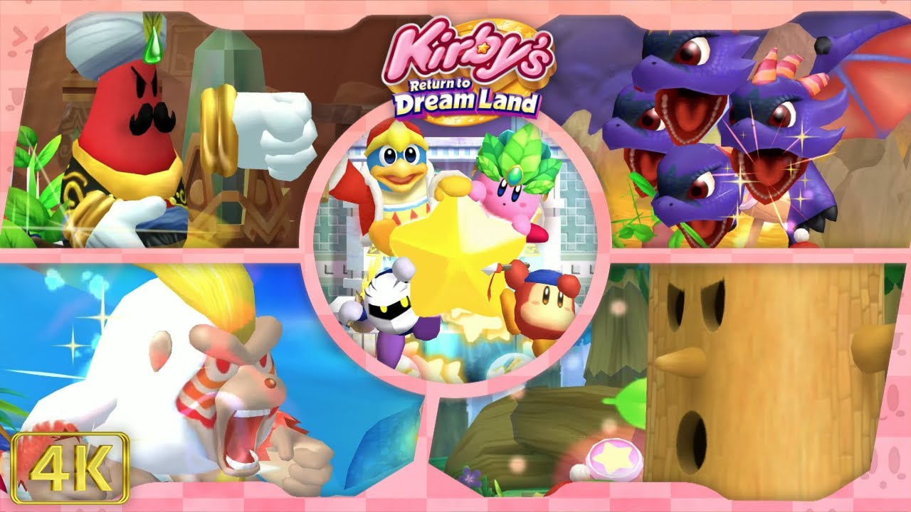 Kirby's Return to Dream Land for Wii ⁴ᴷ The Arena & The True Arena 4-Player