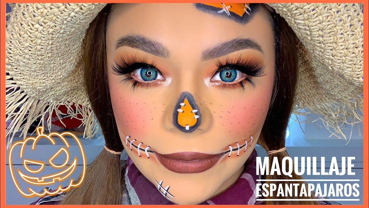 🎃 ESPANTAPÁJAROS MAQUILLAJE PARA halloween YouTube