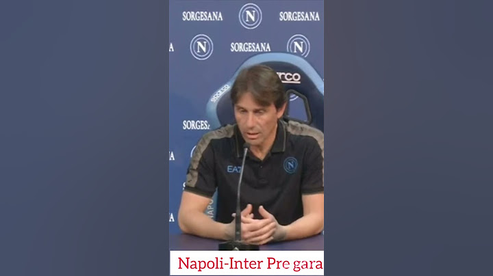 Napoli-Inter conferenza stampa pre gara di A. Conte
