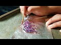 UV resin - Chunky Glitter - acrylic keychain