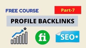 How to create Profile Backlinks Off Page SEO Tutorial Full Free Backlinks SEO Tutorials Part 7