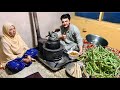 Rattlesnake Beans With Beef In 100 Years Old Stone Pot On Wood Burning Stove | Cook Traditionally