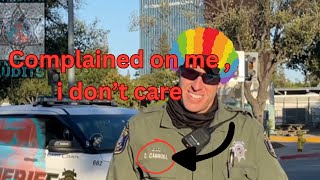 Cops lies and detains a man with a camera  #audit #auditor #idrefusal # screenshot 2