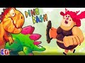 Dino Bash #4 БОСС ТРОГЛОДИТОВ и НОВЫЙ ДИНОЗАВР СТЕГО в Мультяшной игре Дино Беш от Cool GAMES