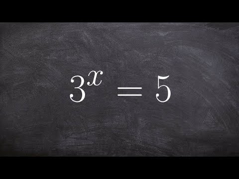 Solve an exponential equation by taking log of both sides & approximating the value