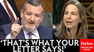 BREAKING NEWS: Ted Cruz Ruthlessly Confronts Nominee Over Controversial Letter—Reads It To Her Face