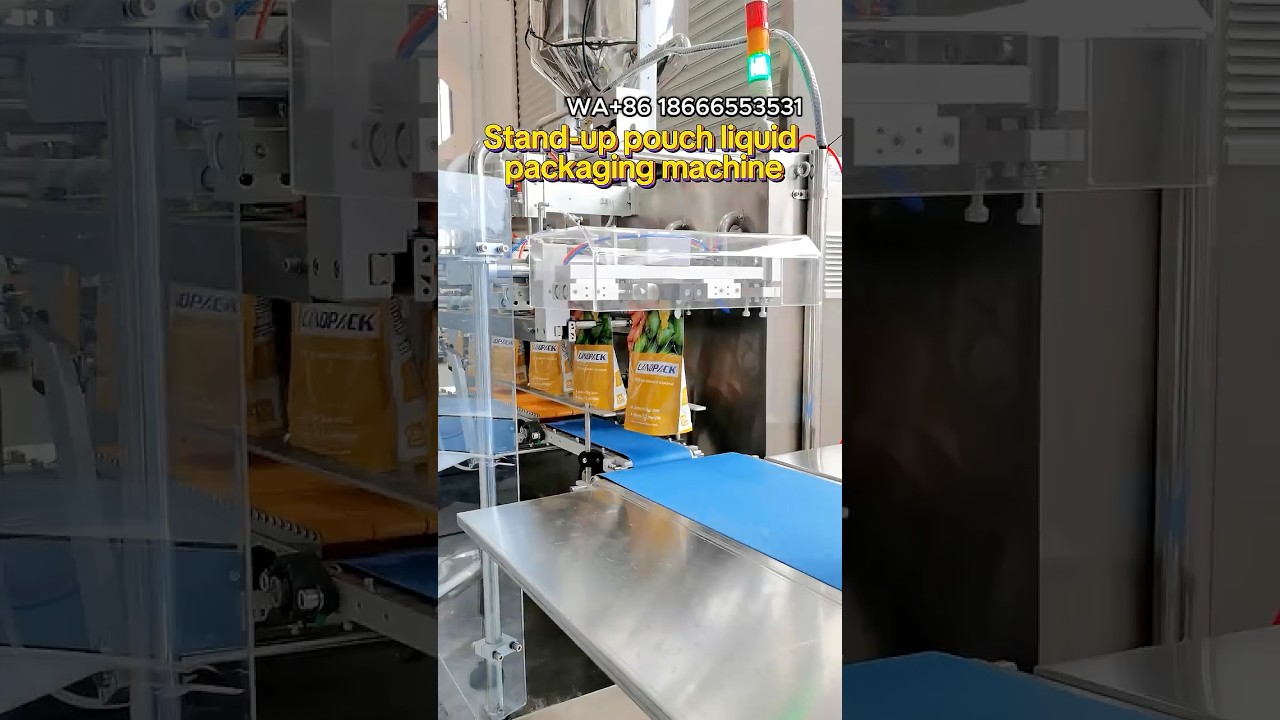 Stand up pouch liquid packaging machine
