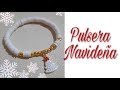 Pulserita blanca para festividades // hecha con  Material puca de Aliexpress