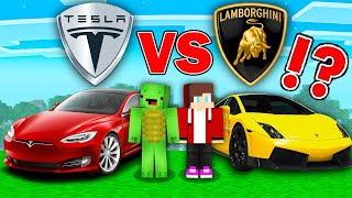 Mikey Super Car vs JJ Super Car Survival Battle in Minecraft (Maizen) screenshot 5